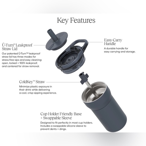 🌈 Brümate Leap Leakproof Kids Tumbler in Supernova (12 oz) - NWT - Picture 4 of 4